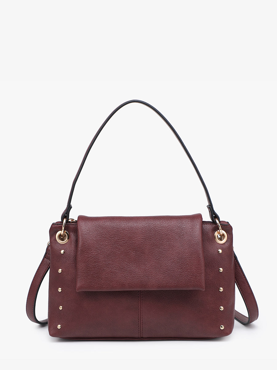 Juliana Vegan Crossbody/Shoulder Bag Merlot - Jen & Co. vegan handbag