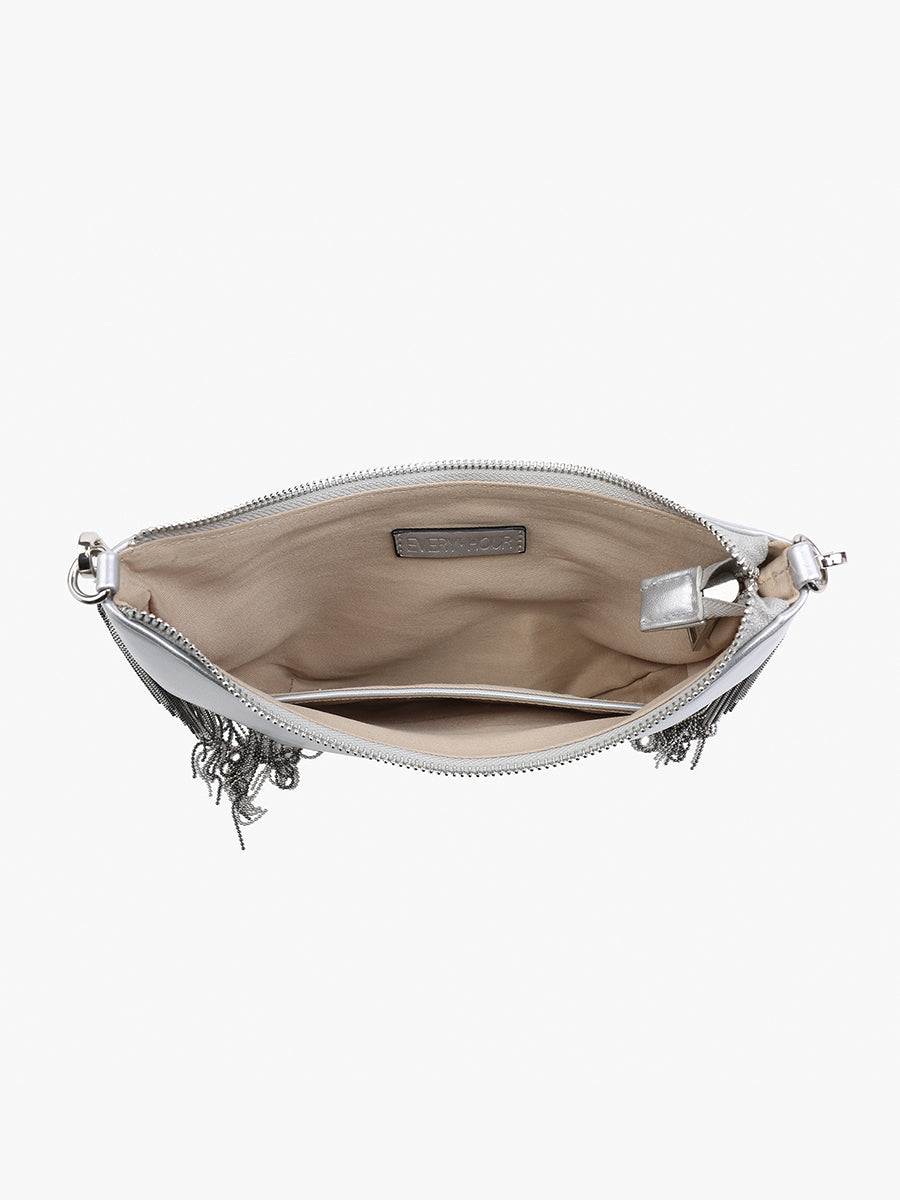 Juna Vegan Fringe Crossbody - Jen & Co. vegan handbag