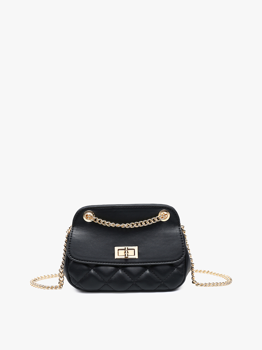 Arabella Vegan Cinched Satchel Black - Jen & Co. vegan handbag