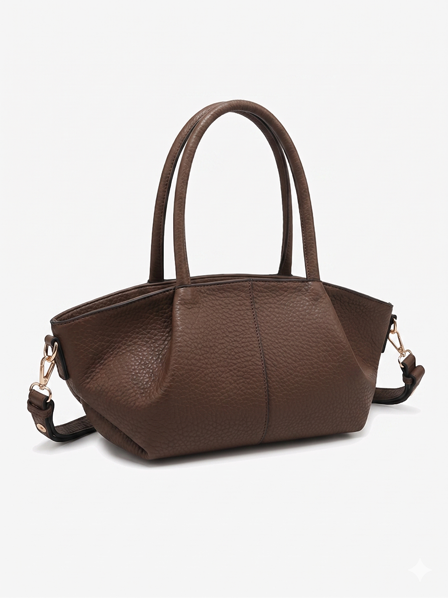 Karen Vegan Pleated Satchel