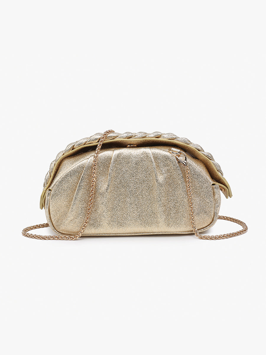 Madrigal Vegan Metallic Clutch
