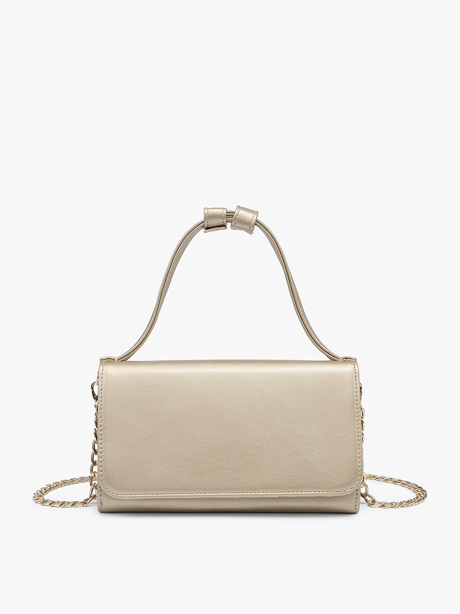 Honey Vegan Rect Chain Crossbody - Jen & Co. vegan handbag