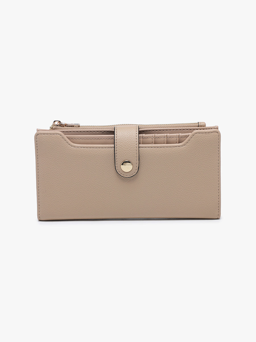 Violet Vegan RFID Fold-Out Wallet