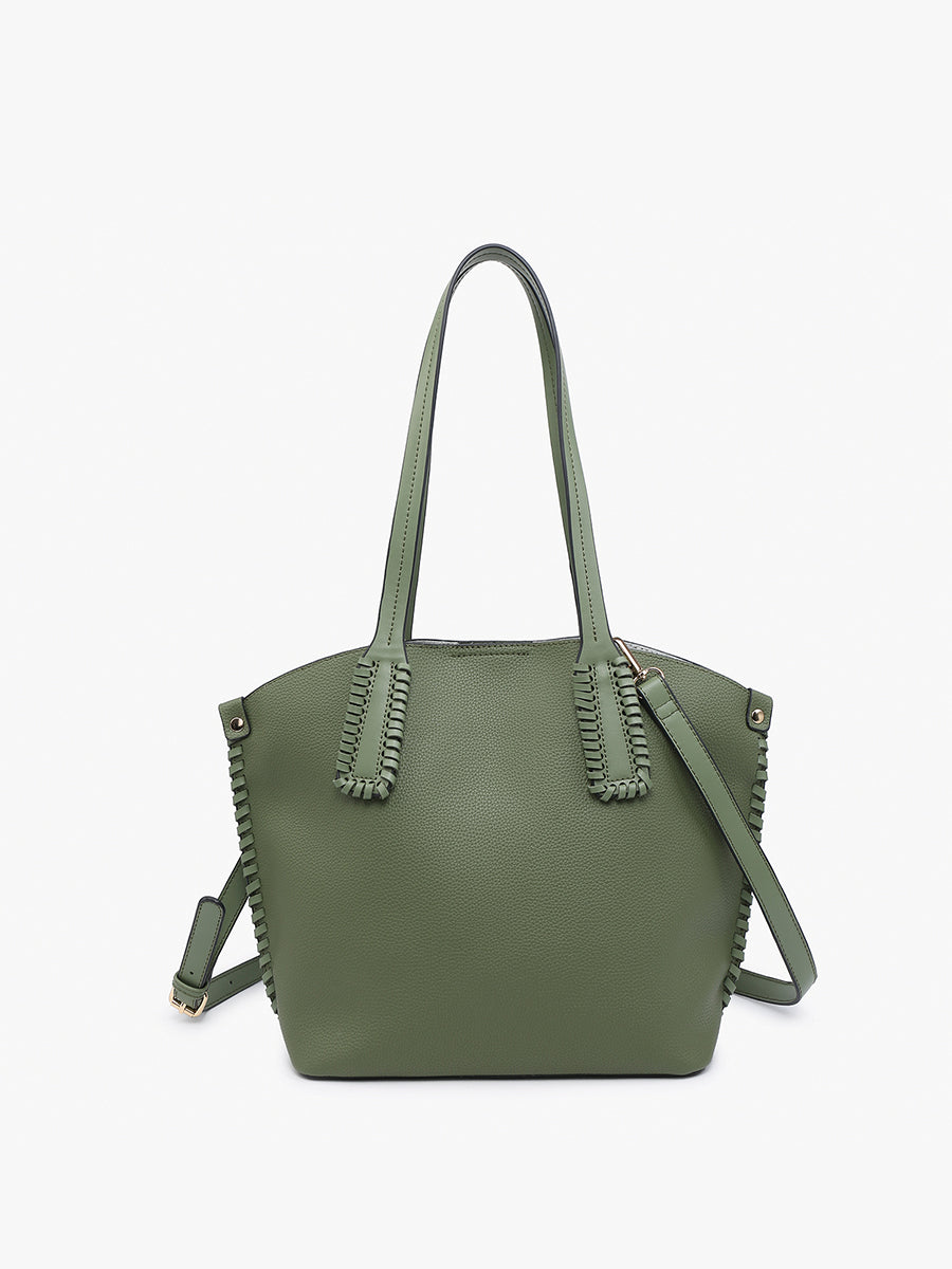 Micah Vegan Whipstitch Tote