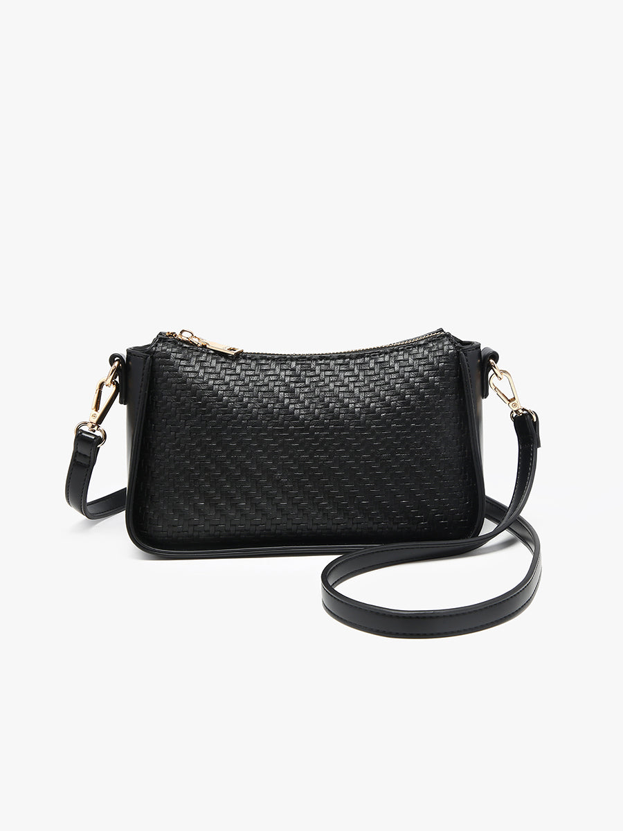 Everly Vegan Faux Woven Crossbody