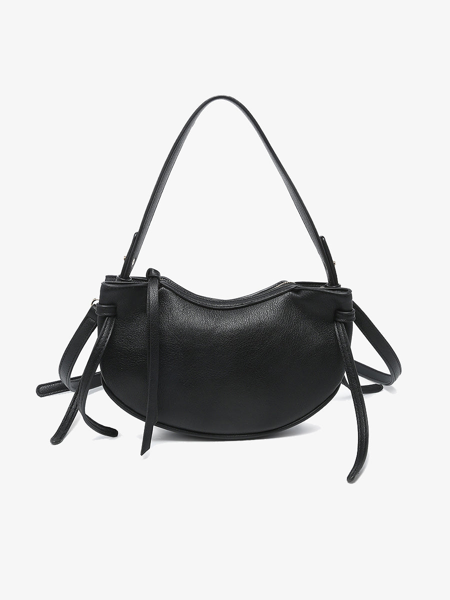 Donnatella Vegan Crossbody Black - Jen & Co. vegan handbag