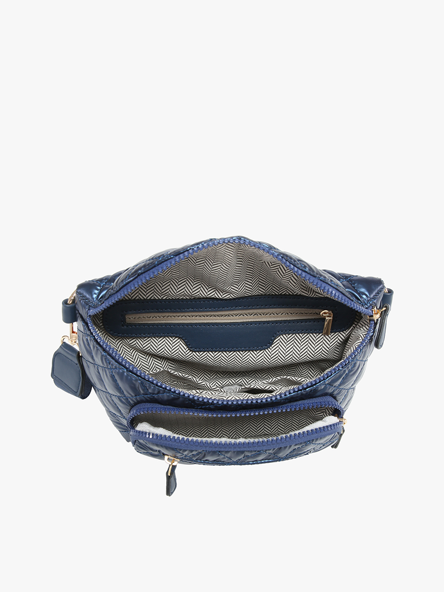 Arianna Vegan Nylon Belt Bag in - Jen & Co. vegan handbag
