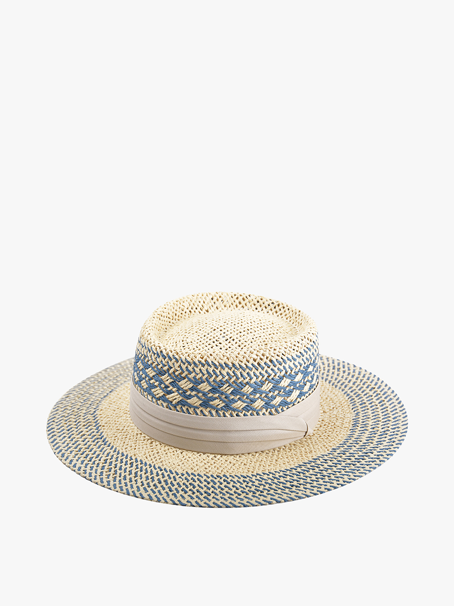 Zia Patterned Panama Hat