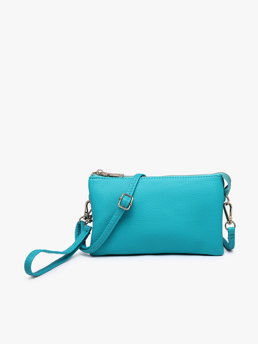Riley Vegan Crossbody in Ocean Teal - Jen & Co. vegan handbag