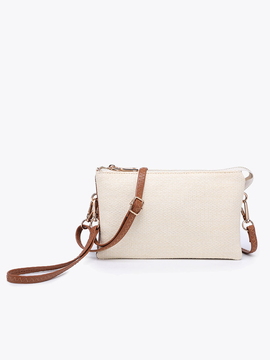 Riley Vegan Micro Straw Crossbody