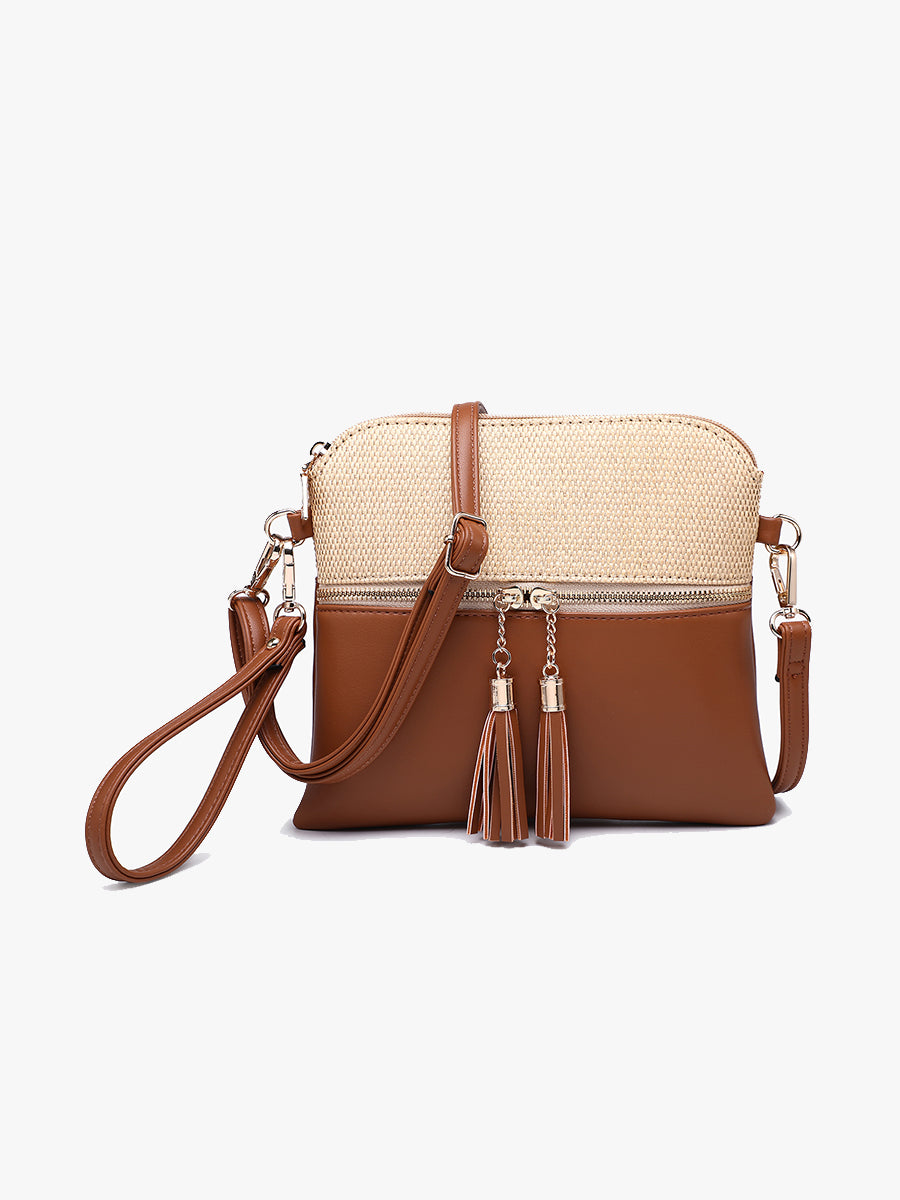 Tara Vegan Micro Straw Crossbody