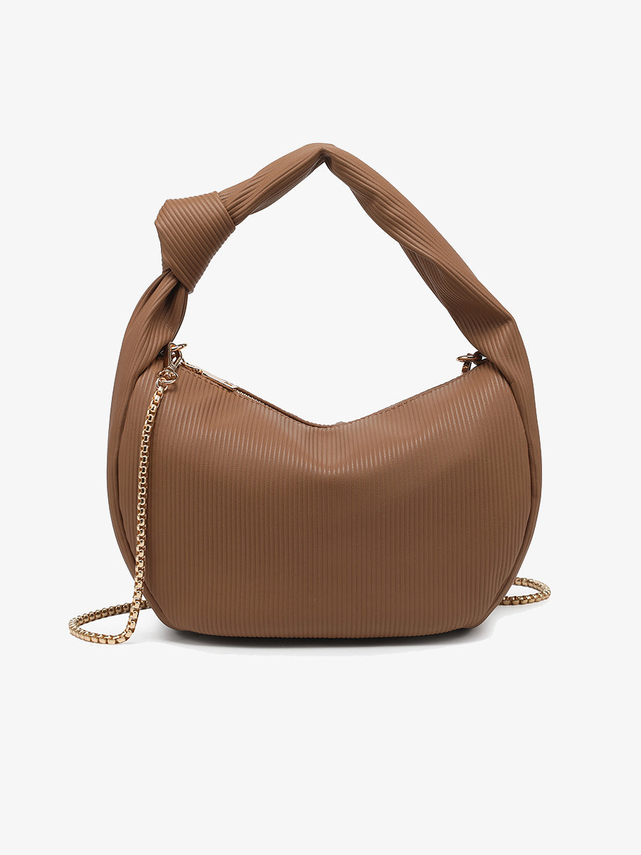 Evelyn Vegan Pleated Shoulder Bag