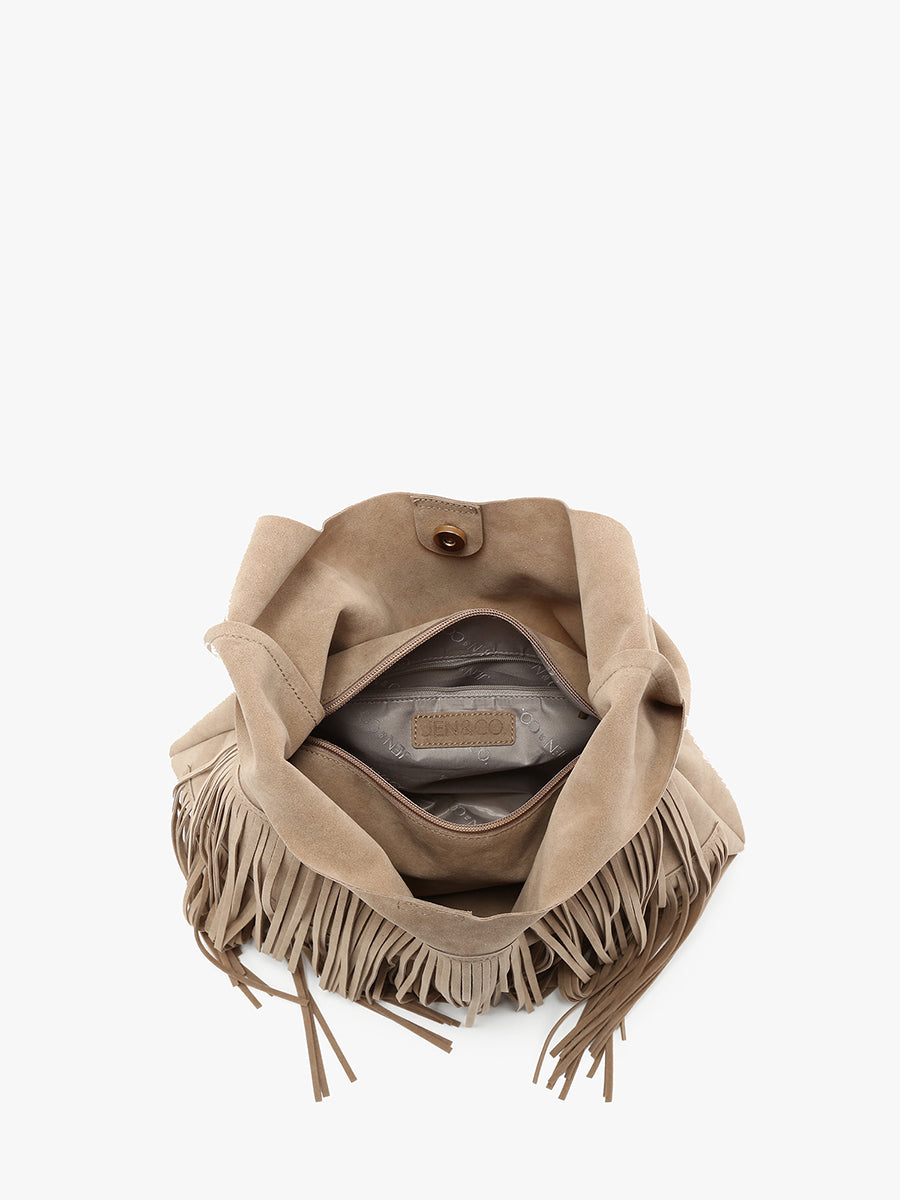 Samara Vegan Suede Hobo - Jen & Co. vegan handbag