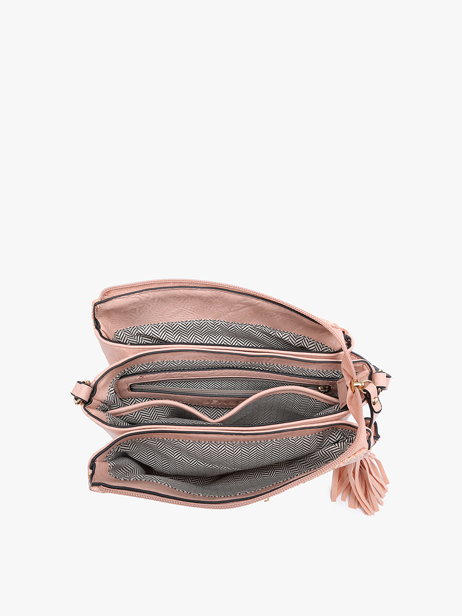 Sabrina Vegan Arrowhead Crossbody - Jen & Co. vegan handbag