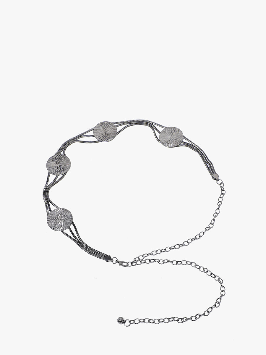 Chain Waist Belt Gunmetal - Jen & Co. vegan handbag