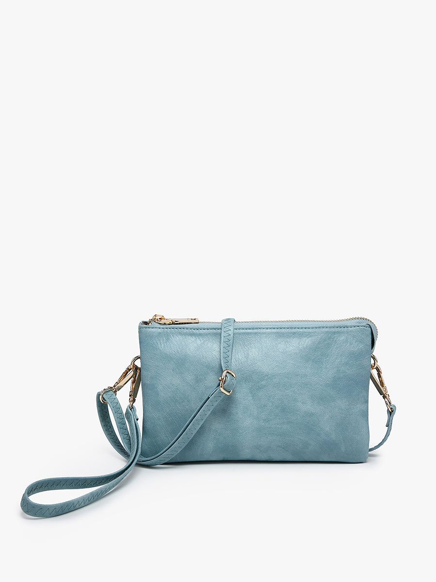 Riley Vegan Crossbody Iceberg - Jen & Co. vegan handbag