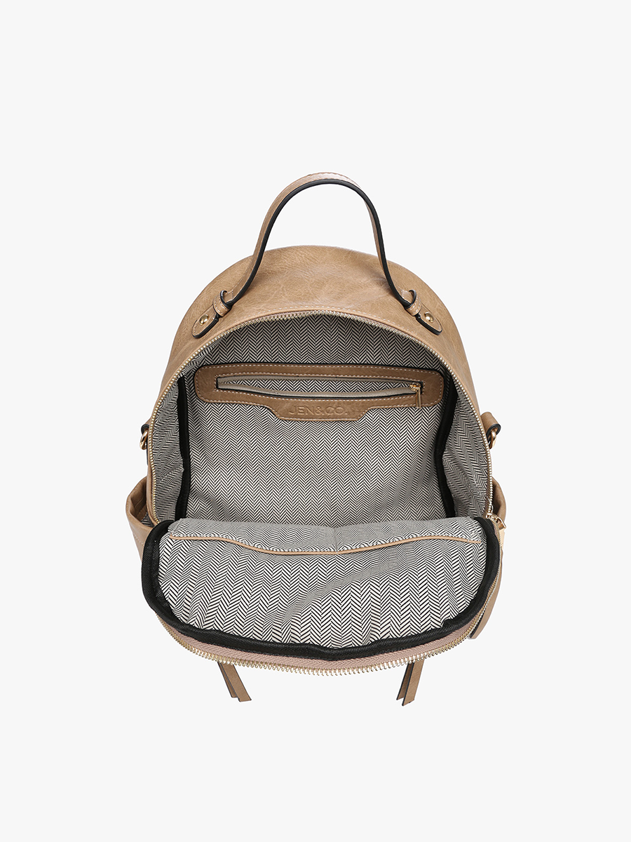 Lillia Vegan Convertible Backpack - Jen & Co. vegan handbag
