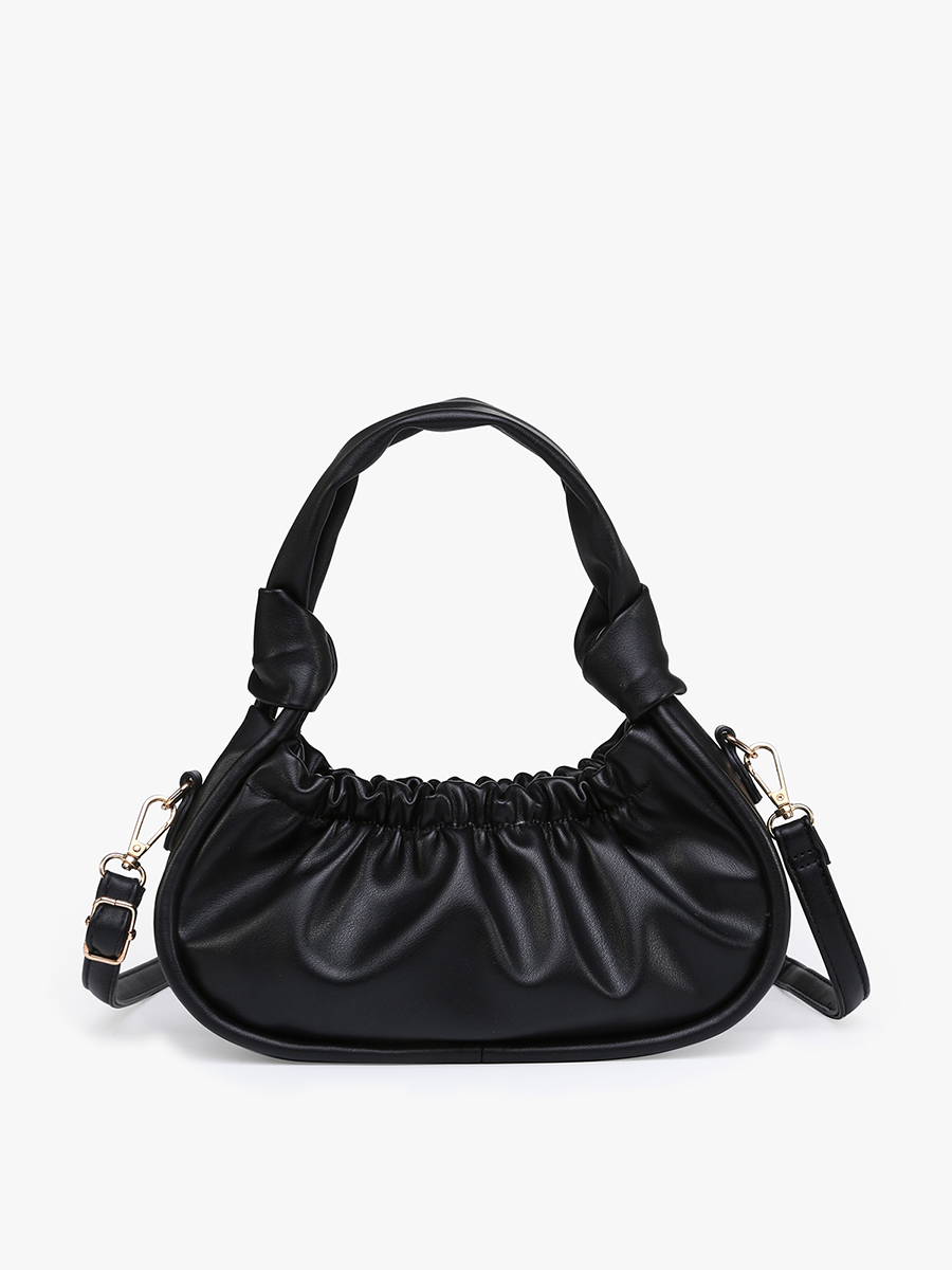 Koi Vegan Baguette Shoulder Bag Black - Jen & Co. vegan handbag