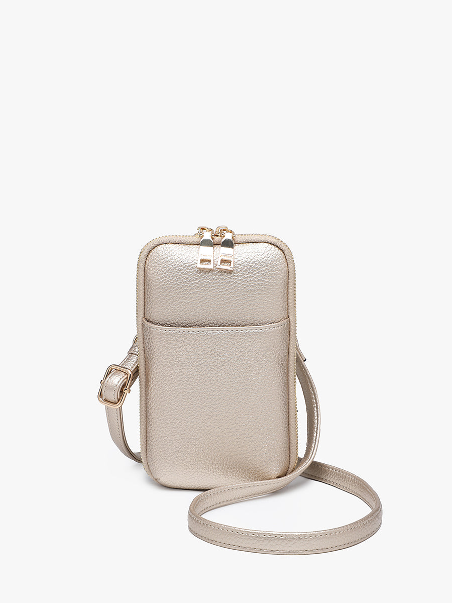 Payton Vegan Crossbody Lt. Gold - Jen & Co. vegan handbag