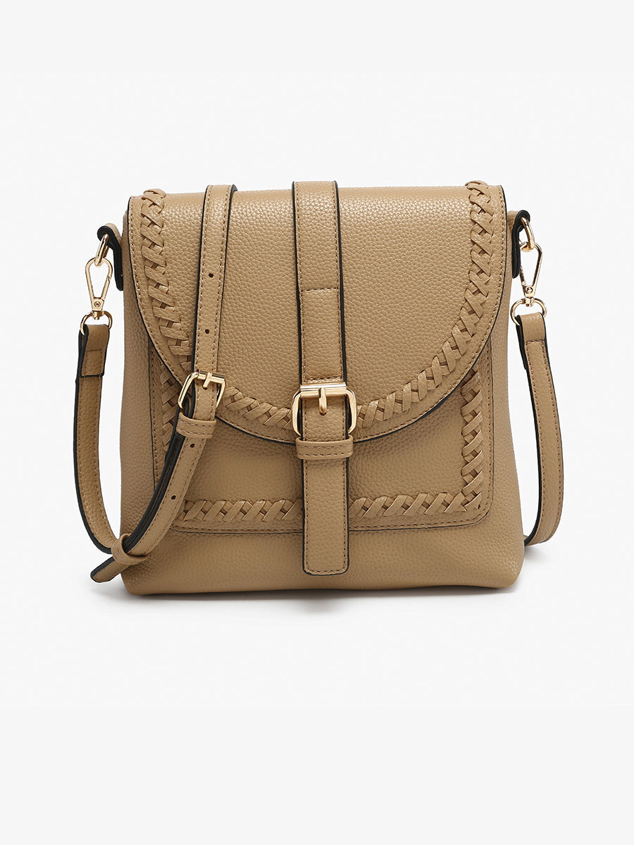 Roberta Vegan Whipstitch Crossbody