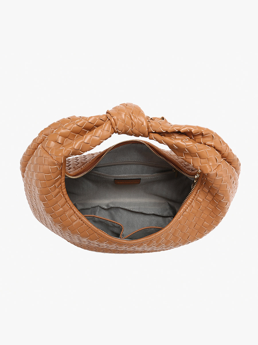 Valentina Vegan Woven Hobo - Jen & Co. vegan handbag